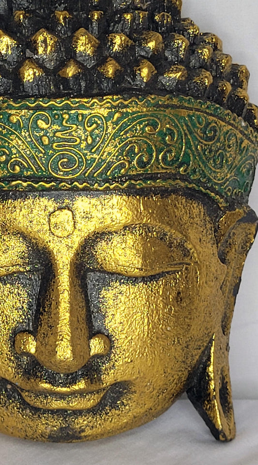 Buda durian - Buddha duren 25 cm (Dorado / Verde) - 102