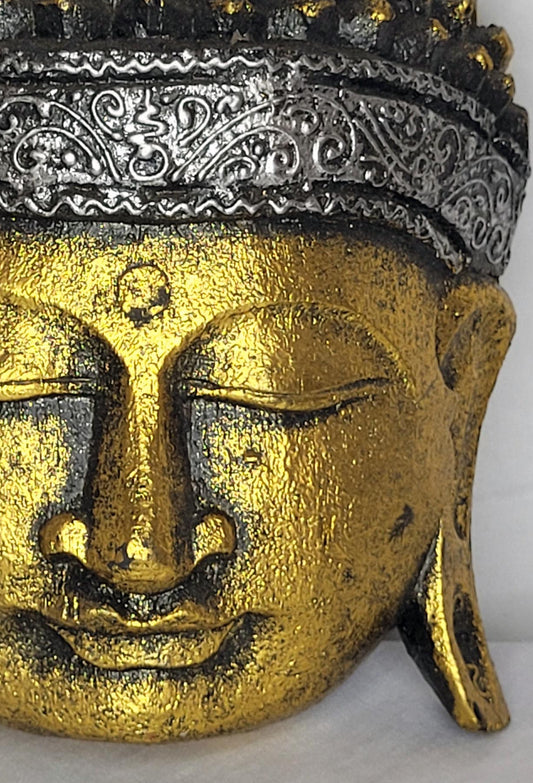 Buda durian - Buddha duren 20 cm (Dorado / Plateada) - 103