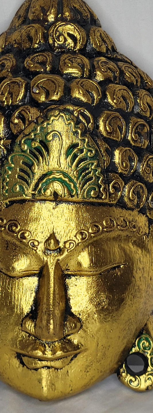 Buda durian - Buddha duren 30 cm (Dorado / Verde) - 107