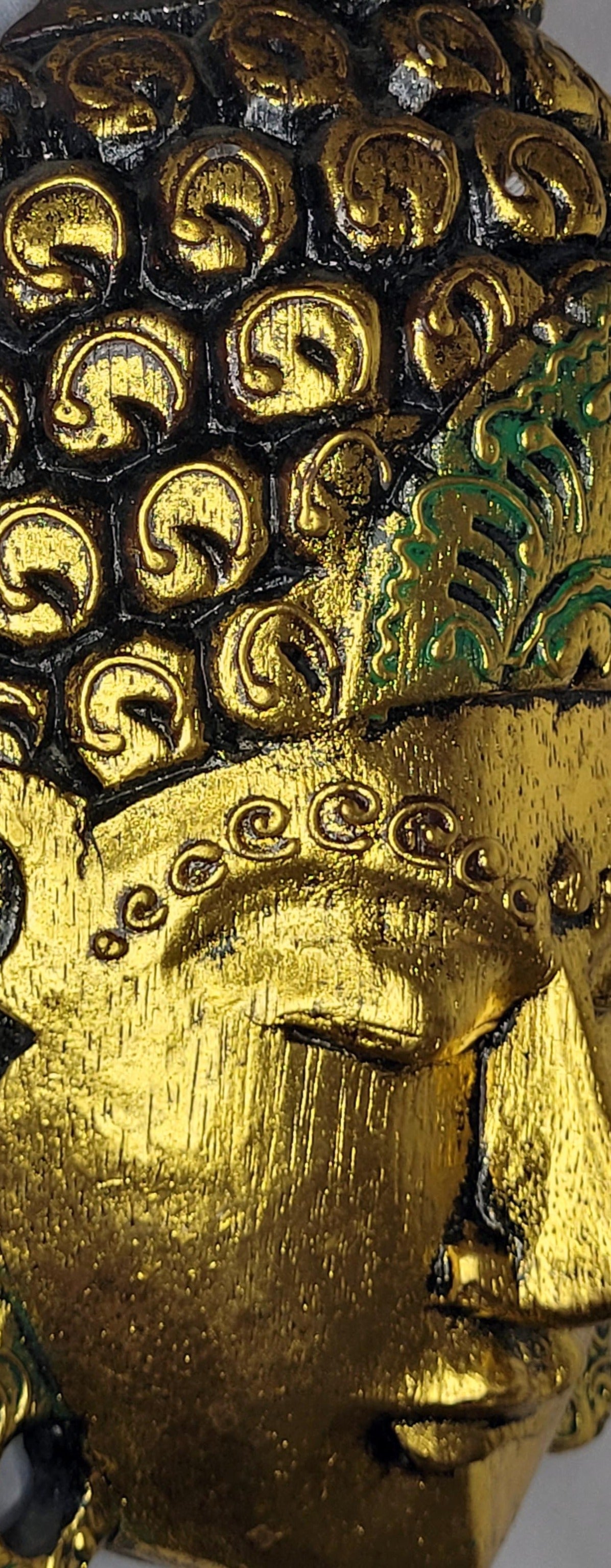 Buda durian - Buddha duren 30 cm (Dorado / Verde) - 107