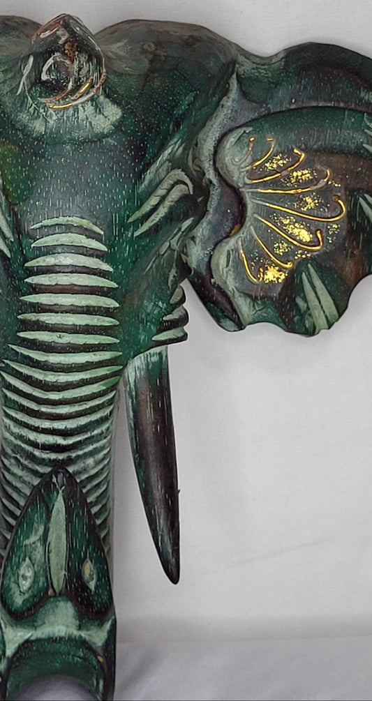Kepala Gajah - Cabeza Elefante 25 cm (Café 1) - 122