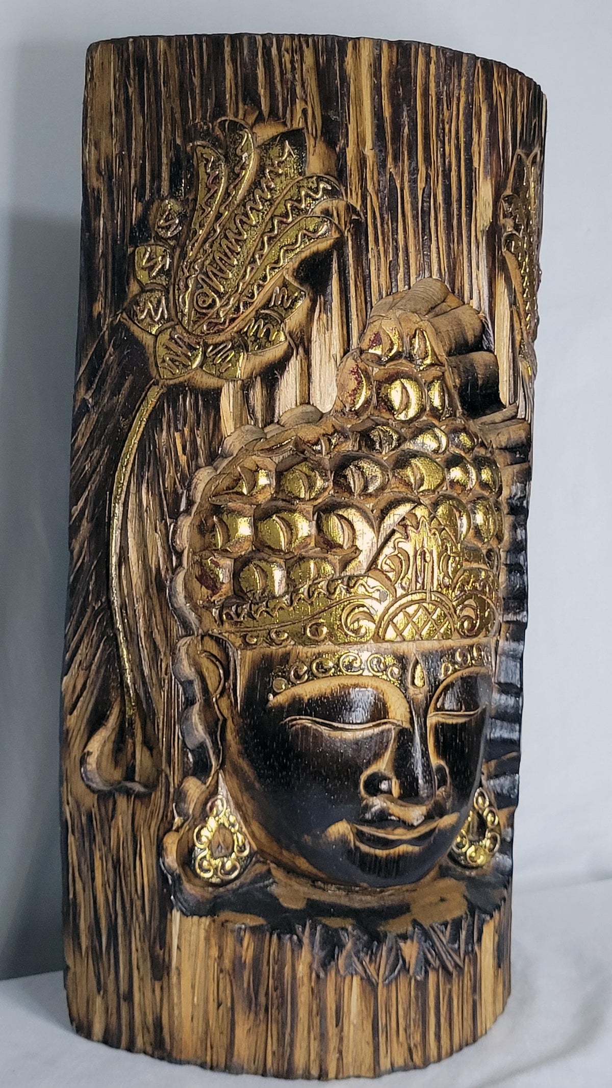 Buddha ukir - Buda árbol 40 cm (Café) - 131