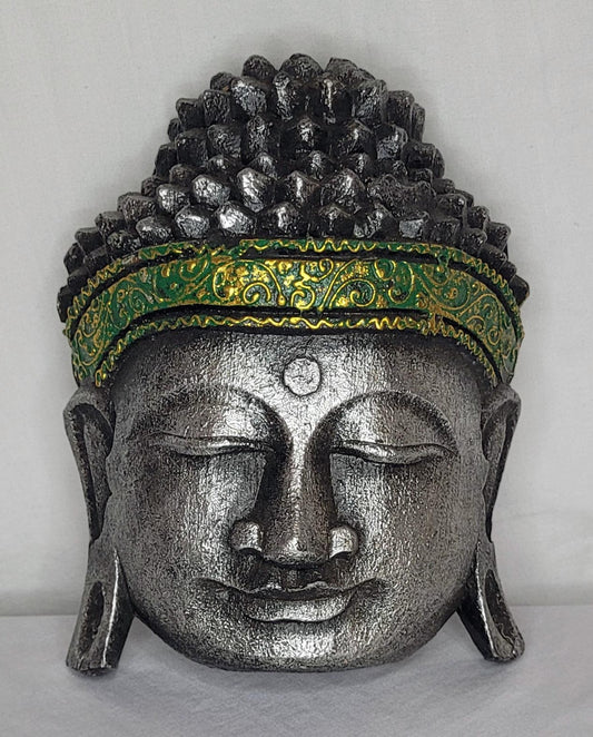 Buda durian - Buddha duren  20 cm (Plateado / Verde) - 101