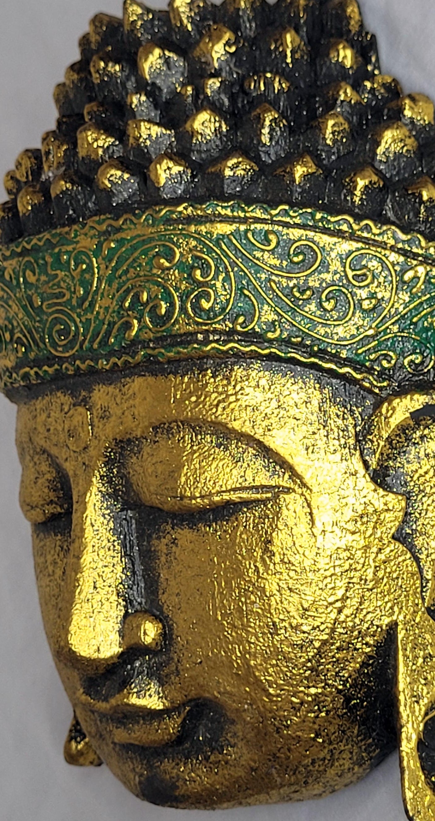 Buda durian - Buddha duren 25 cm (Dorado / Verde) - 102