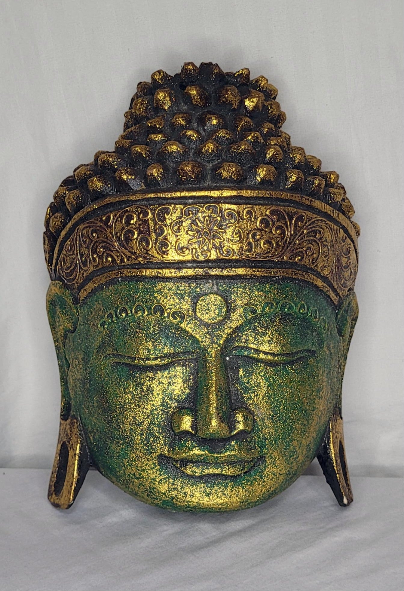 Buda durian - Buddha duren  25 cm (Verde / Dorado) - 105