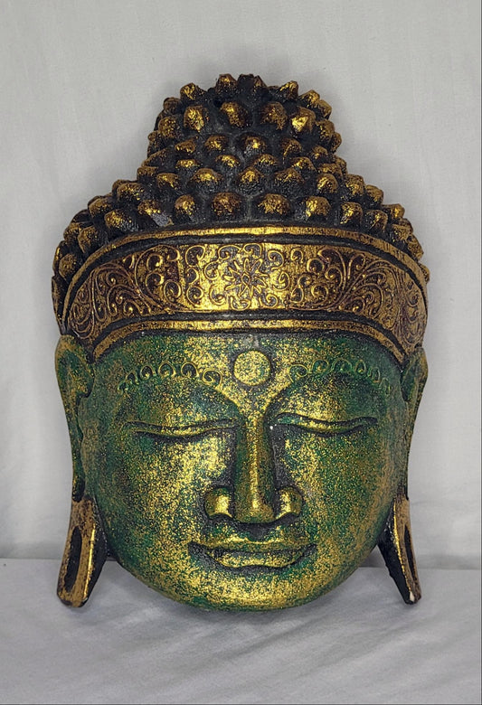 Buda durian - Buddha duren  25 cm (Verde / Dorado) - 105