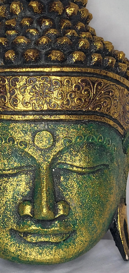 Buda durian - Buddha duren  25 cm (Verde / Dorado) - 105