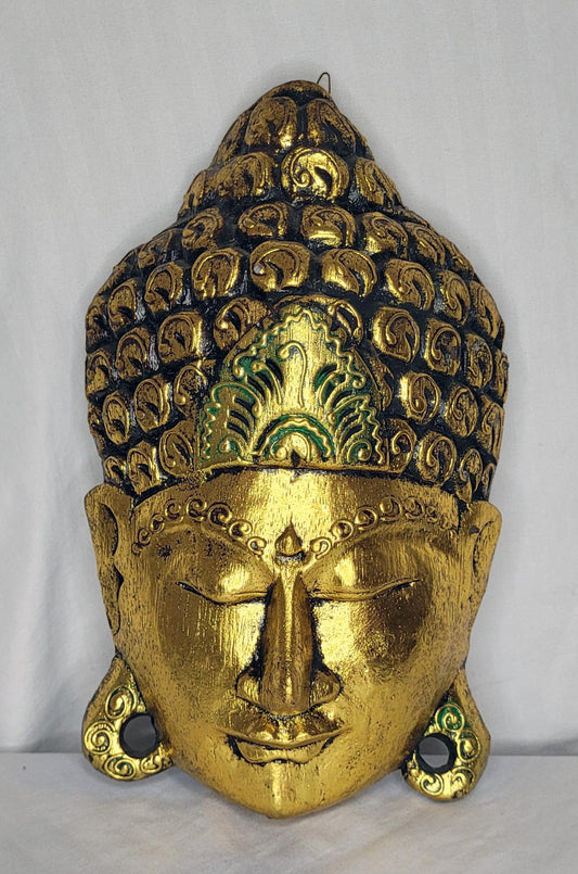 Buda durian - Buddha duren  30 cm (Dorado / Verde) - 107