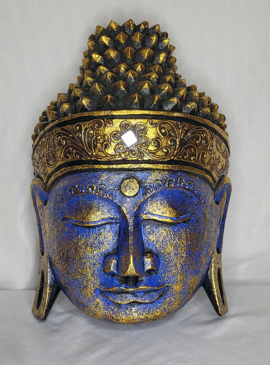 Buda durian - Buddha duren  30 cm (Azul / Dorado) - 112