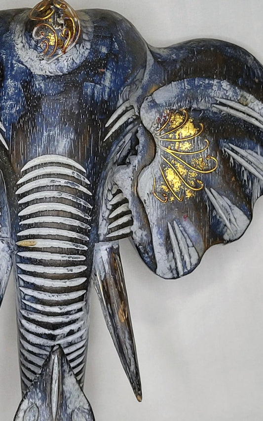 Kepala Gajah - Cabeza Elefante 30 cm (Azul) - 115