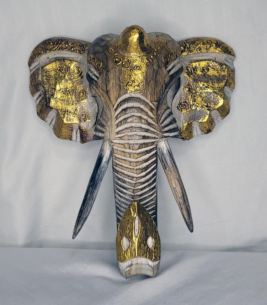 Kepala Gajah - Cabeza Elefante 25 cm (Blanco 1) - 117