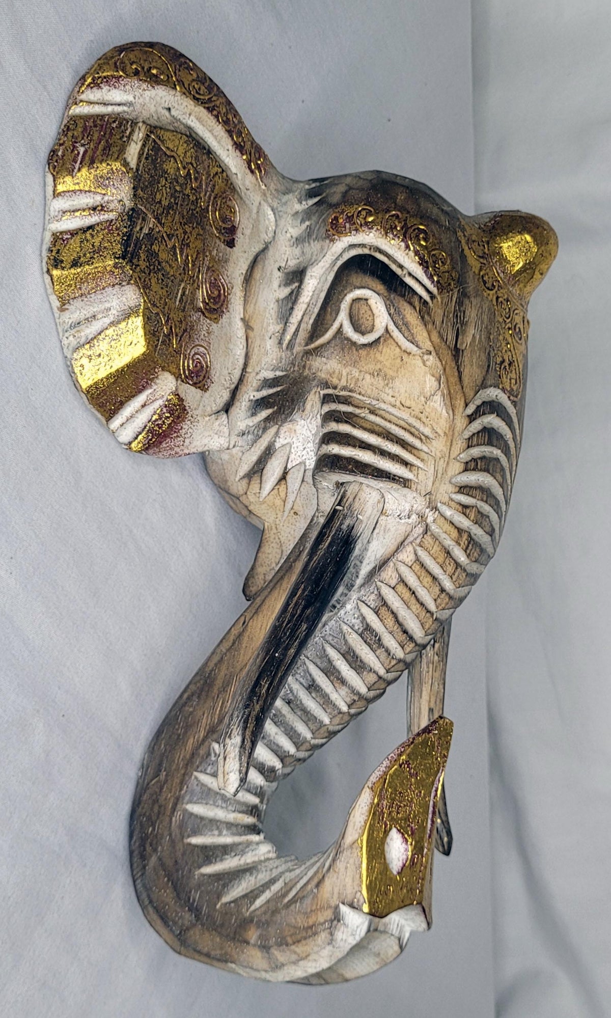 Kepala Gajah - Cabeza Elefante 25 cm (Blanco 1) - 117