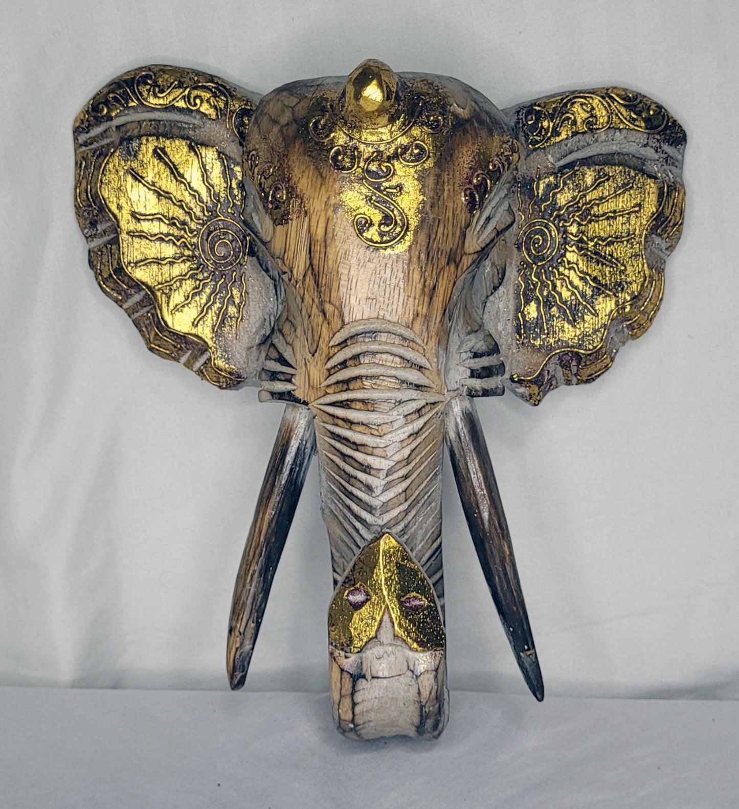 Kepala Gajah - Cabeza Elefante  25 cm (Blanco 2) - 118