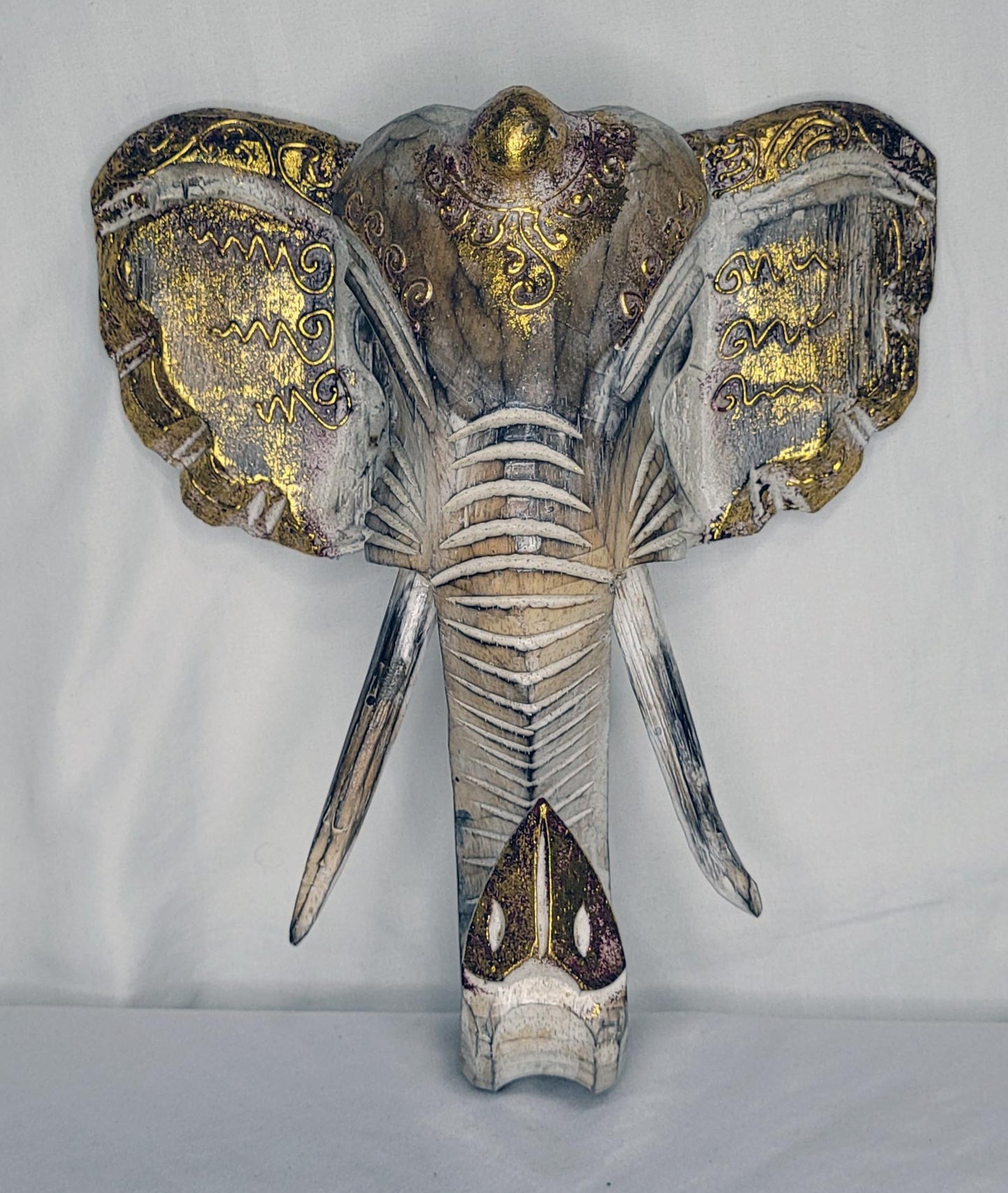 Kepala Gajah - Cabeza Elefante 25 cm (Blanco 3) - 120