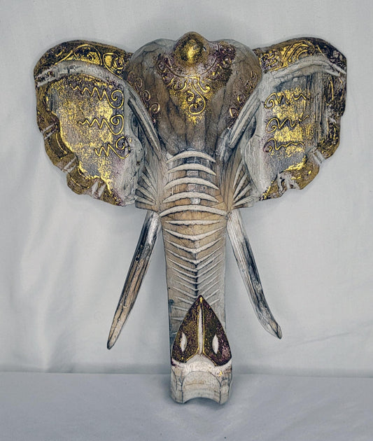 Kepala Gajah - Cabeza Elefante 25 cm (Blanco 3) - 120