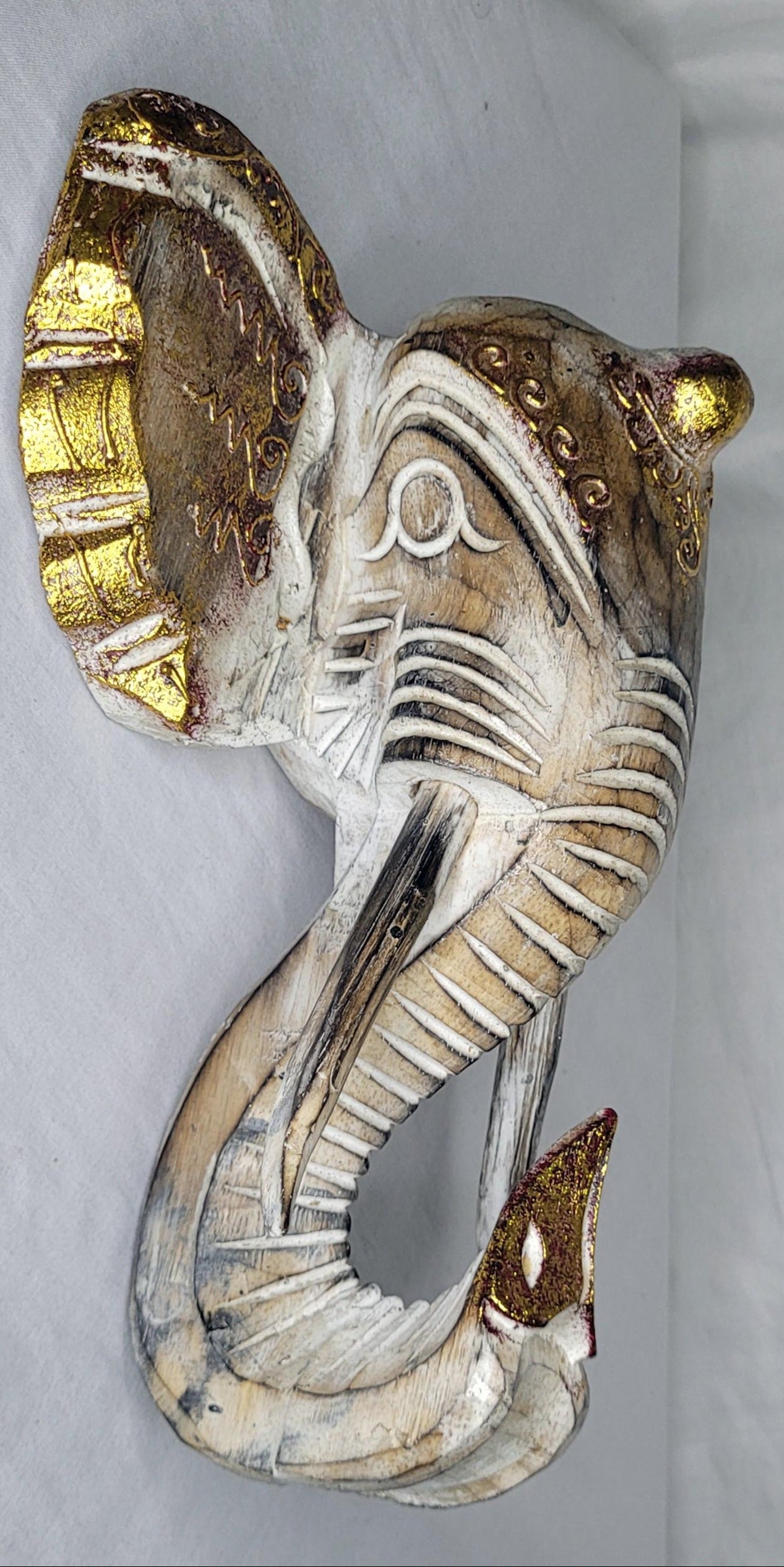 Kepala Gajah - Cabeza Elefante 25 cm (Blanco 3) - 120