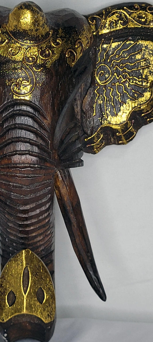 Kepala Gajah - Cabeza Elefante 25 cm (Café 2) - 123