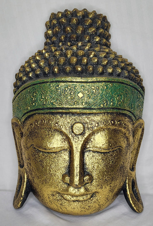 Buddha duren - Buda durian 40 cm (Dorado / Verde) - 124