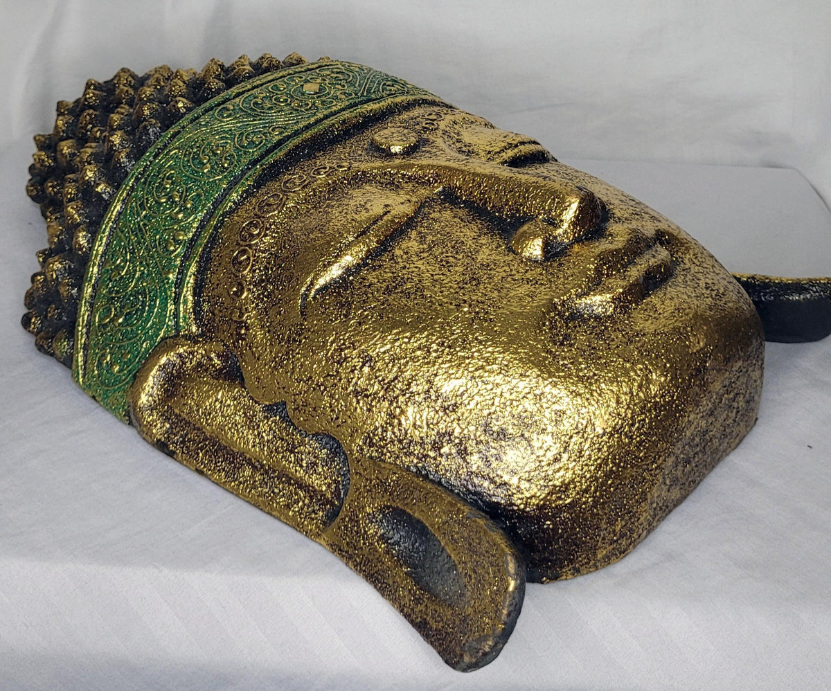 Buddha duren - Buda durian 40 cm (Dorado / Verde) - 124