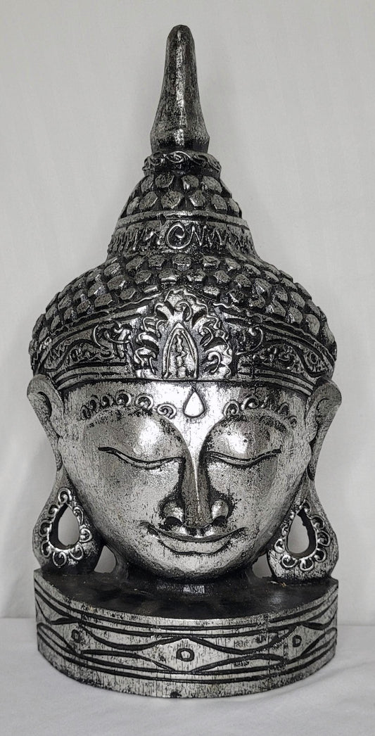 Buddha kuncung - Buda penacho 35 cm (Plateado) - 128
