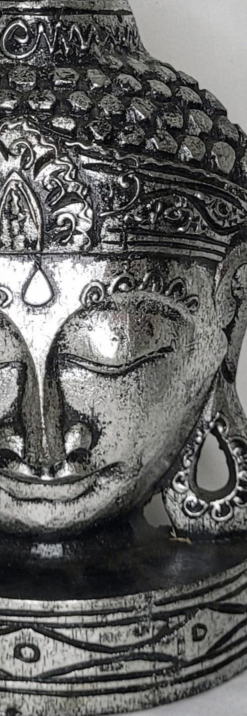 Buddha kuncung - Buda penacho 35 cm (Plateado) - 128