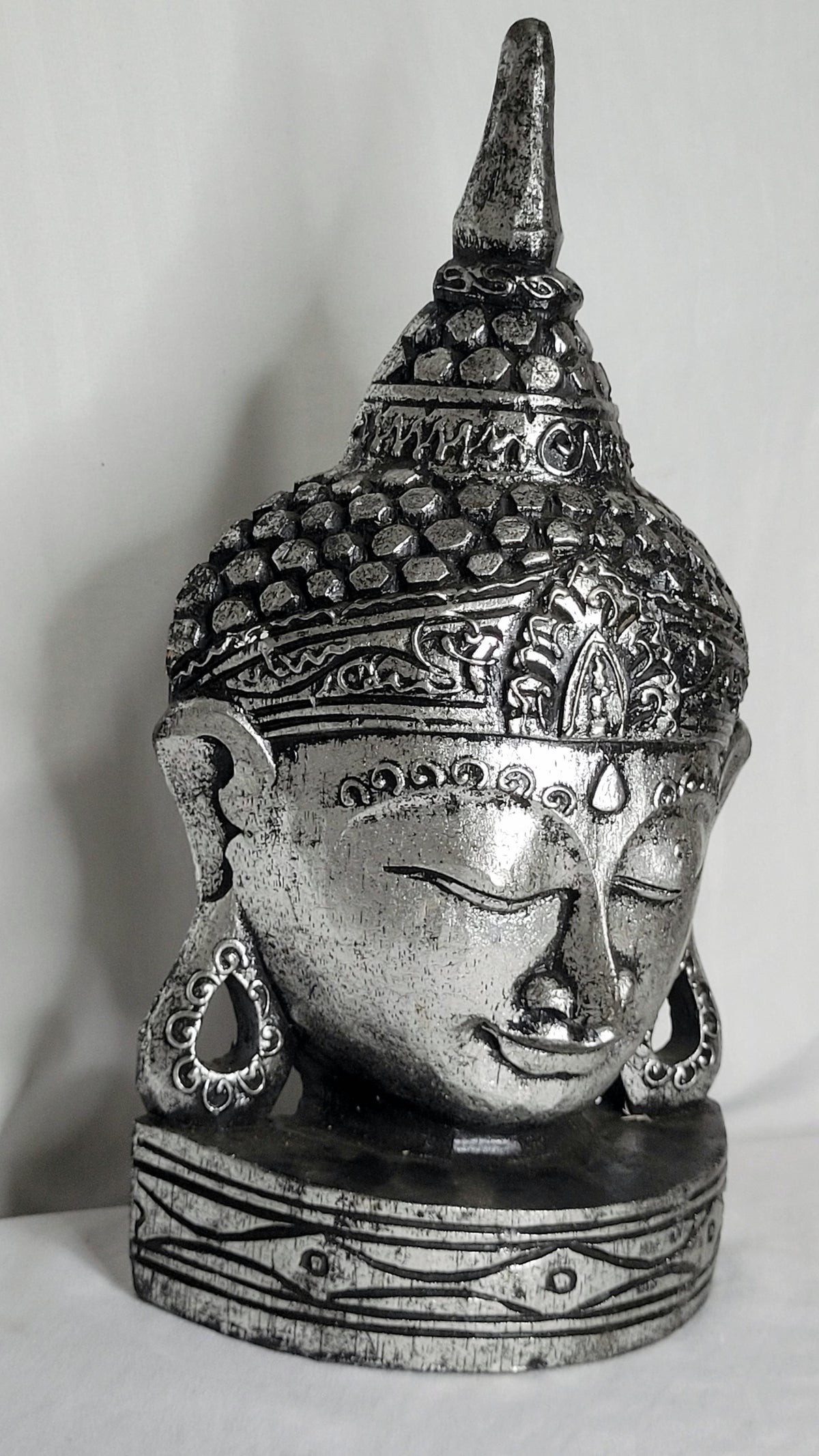 Buddha kuncung - Buda penacho 35 cm (Plateado) - 128