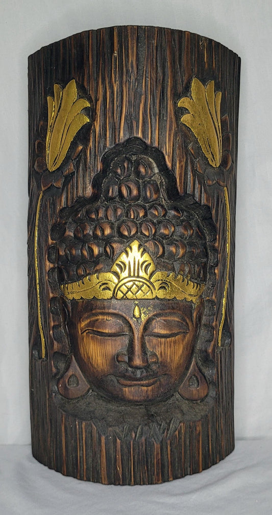 Buddha ukir - Buda árbol 40 cm (Café) - 129