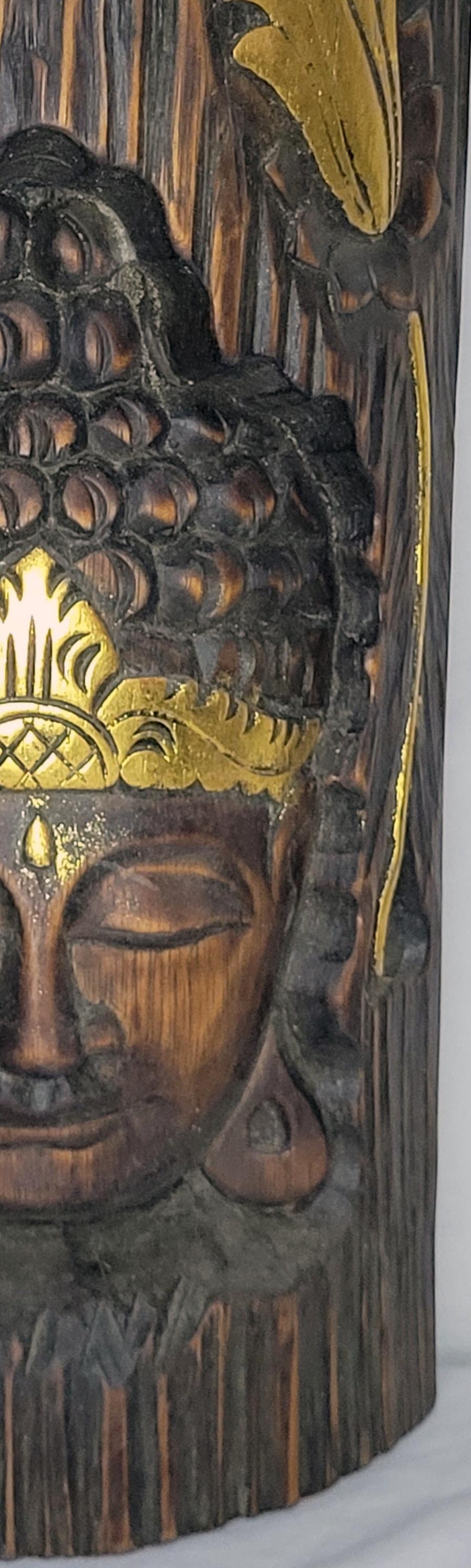 Buddha ukir - Buda árbol 40 cm (Café) - 129