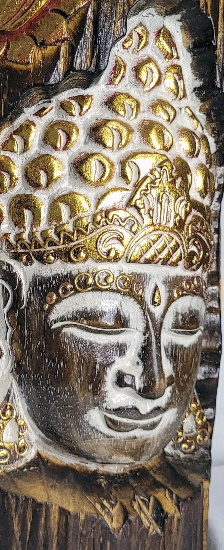 Buddha ukir - Buda árbol 40 cm (Café) - 130