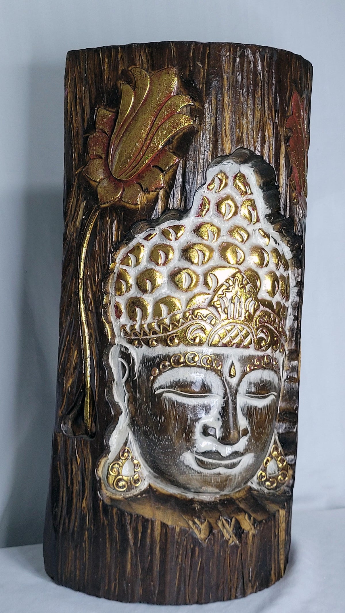Buddha ukir - Buda árbol 40 cm (Café) - 130